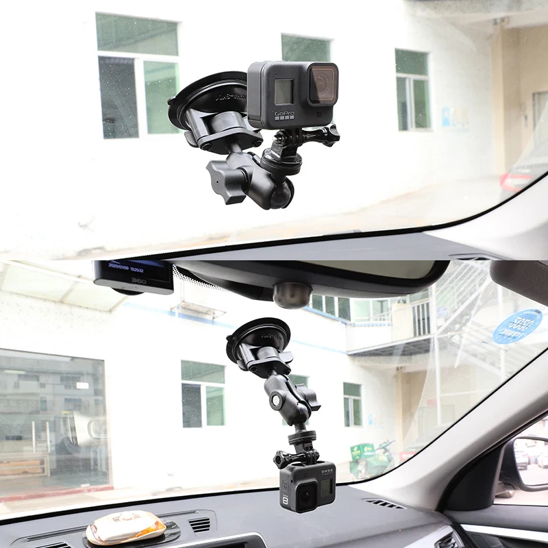 suction cup base with 1 inch ball windshield mounts window stay for ram phone hold gopro dji action camera accessories free global shipping