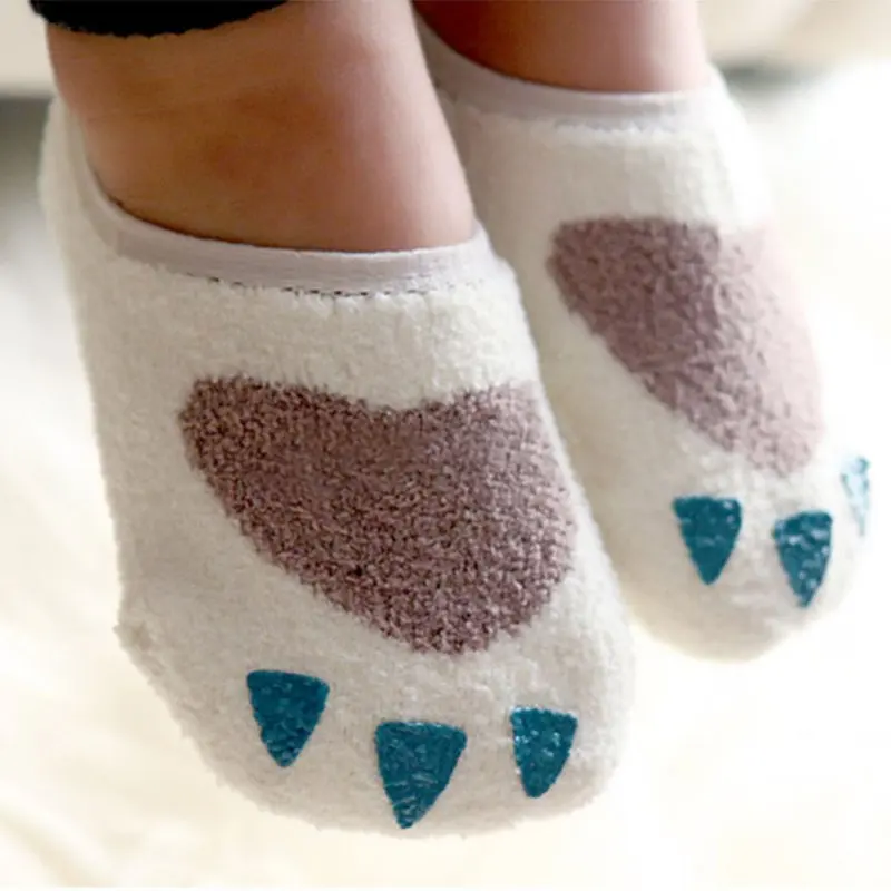 Детские милые Нескользящие носки тапочки для маленьких девочек и мальчиков