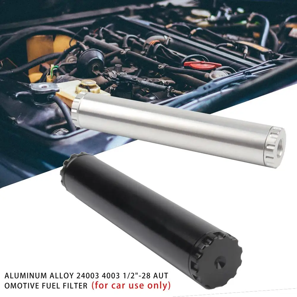Алюминиевый сплав 24003 4003 1/"-28 автомобильный топливный фильтр 6061-T6 алюминиевый сердечник(только для автомобиля) 24003 1/2-28 автомобильный топливный фильтр
