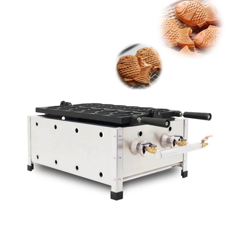 В форме рыбы вафельница коммерческих Тайвань 6 шт Мини терияки гриль делая машину