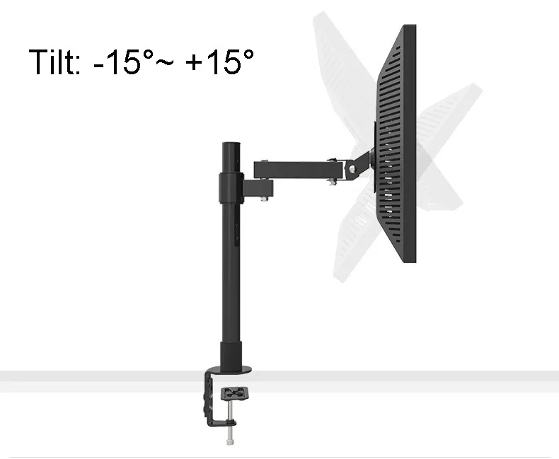 ЖК дисплей ТВ крепление настольная подставка для монитора зажимное выдвижной