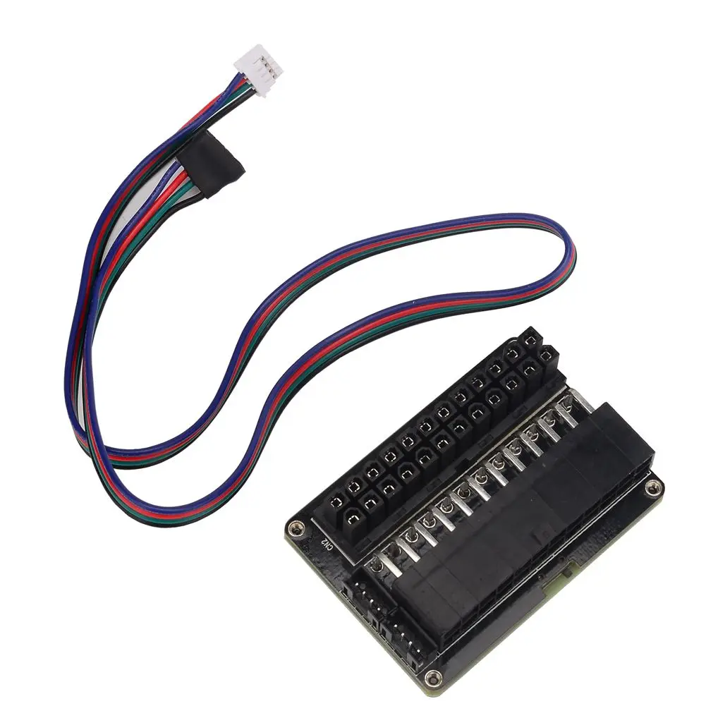 ATX 24Pin Female to 24pin Male 90 градусов адаптер питания материнская плата с RGB Led для настольных ПК питания