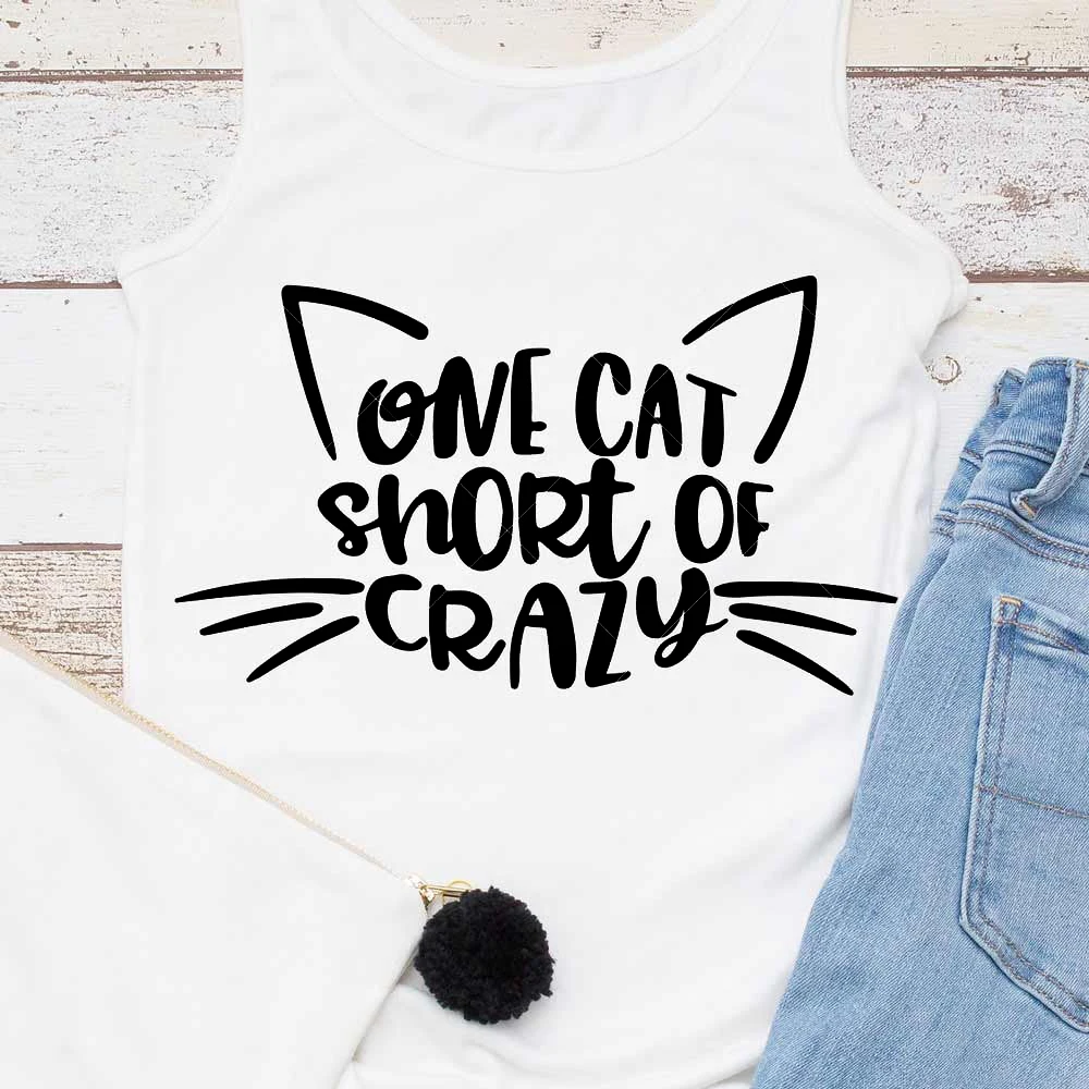 

Женская майка с рисунком кошки, без рукавов