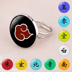 Кольцо Akatsuki с регулируемым стеклом, реквизит для взрослых ниндзя, аксессуары, обезболивающее аниме кольцо для косплея