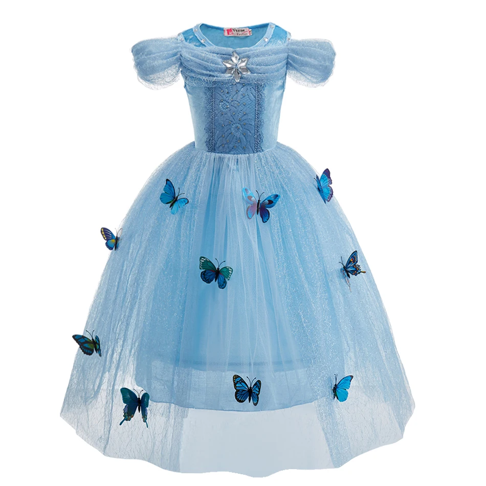 Elsa Dress for Girls Kids Christmas Elza Anna Snow Queen 2 Fancy Princess Costume Children Carnival Birthday Party Clothing | Детская