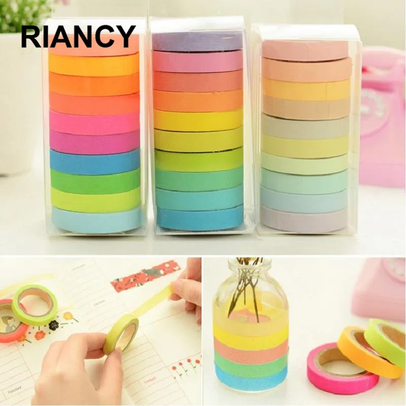 20 шт./партия Высокое качество декоративный скотч ленты/красочные конфеты Скотч DIY