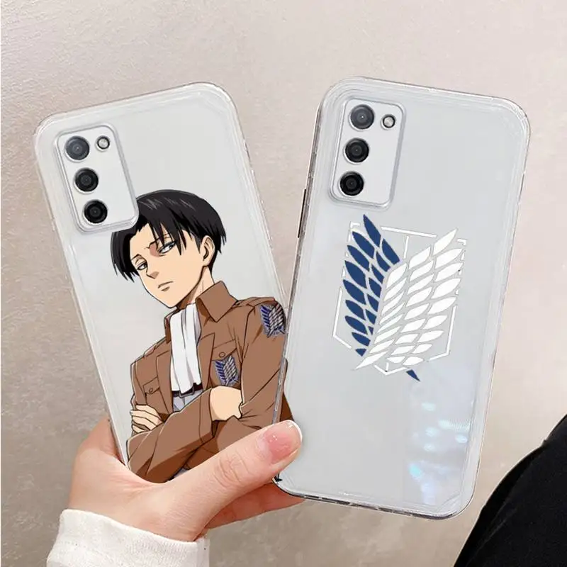 

Attack On Titan Phone Case For Xiaomi Mi 11 Ultra Lite 10 Redmi Note 9 8 7 9a K30S K40 Pro Transparent Coque