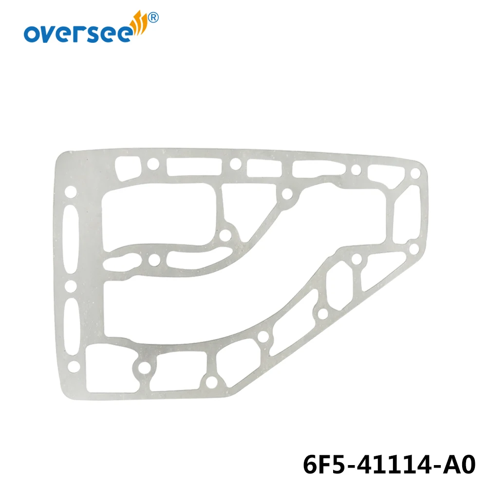 OVERSEE 6F5-41114-01 Gasket Exhaust Outer Cover Replaces For Yamaha 40HP Outboard Engine Old C model.