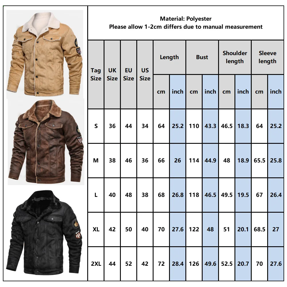 Зимнее Мужское пальто из искусственного меха теплая куртка с 4 карманами и