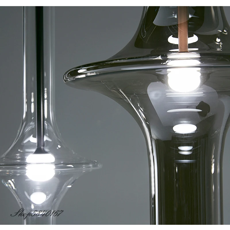 Lámpara colgante moderna de lujo, luminaria colgante nórdica de cristal para Loft, cocina, lámparas dormitorio luces colgantes, luminaria de suspensión