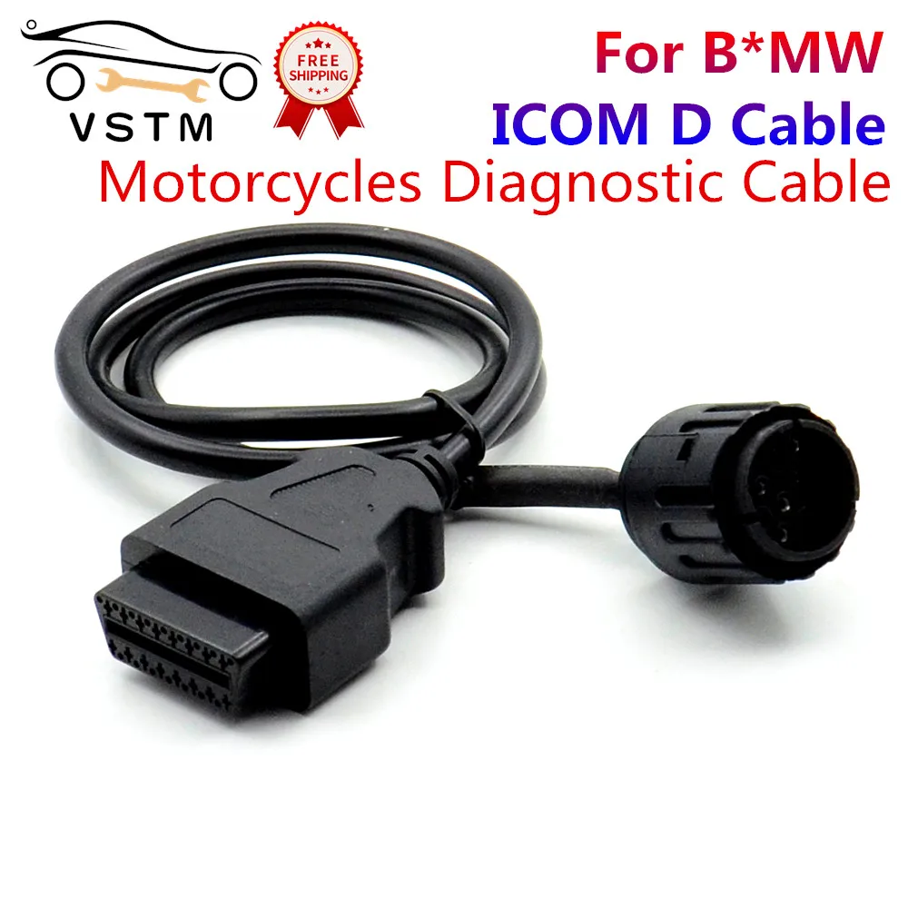

2021 Newly For B*M/W ICOM D Cable Motorcycles Motobikes 10 Pin Adaptor 10Pin To 16Pin OBD2 OBDII Diagnostic Cable I-COM A2