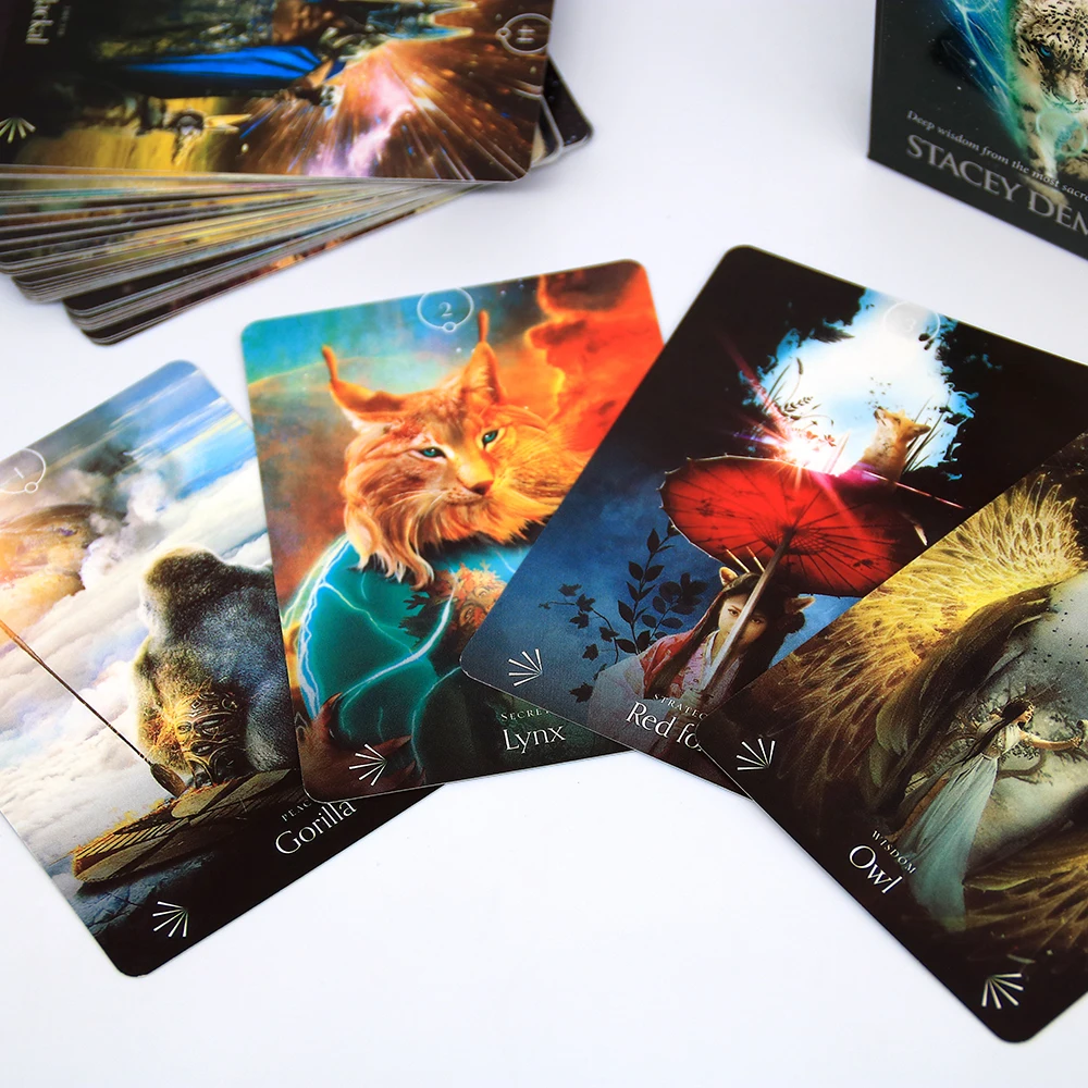 Devine Animals Oracle Card глубокая Мудрость от священных созданий в наличии Stacey Demarco 44 карты