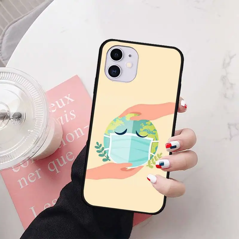 Маска иллюстрация iphone 11 Чехлы coque fundas для PRO MAX X XS XR 4S 5S 6S 7 8 PLUS SE 2020 | Мобильные