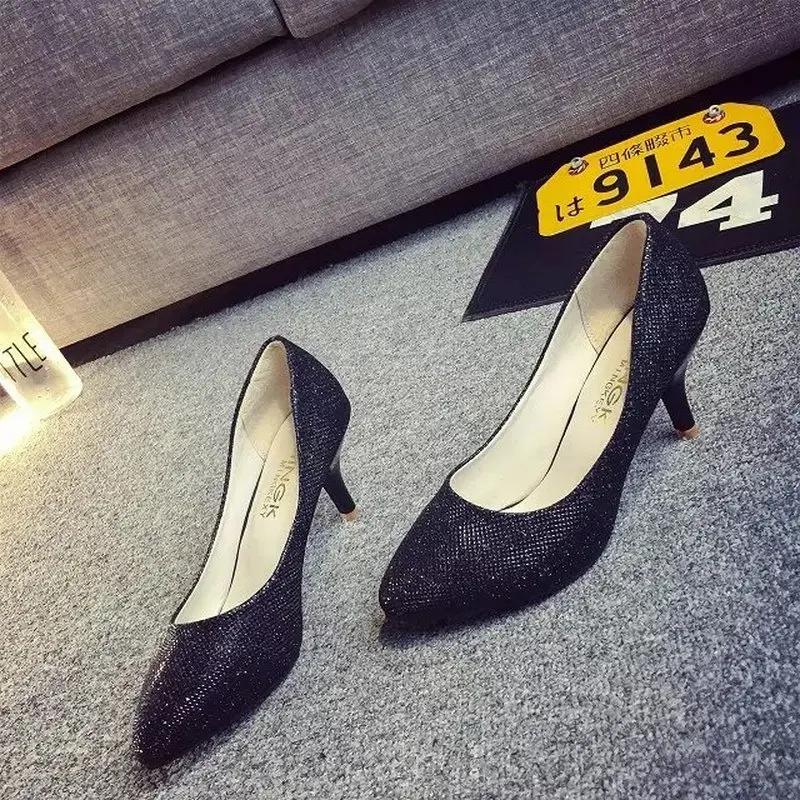 Лидер продаж Женская обувь на высоком каблуке Сезон весна-осень Коллекция 2020