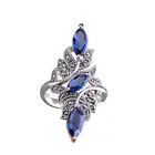 FDLK обручальное кольцо нежный синий женское кольцо с Цирконом Модные Новые Свадебные украшения подарок на Новый год