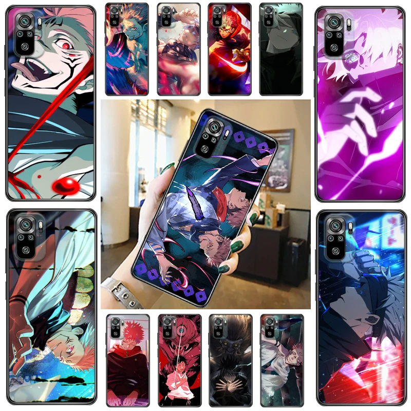 

Jujutsu Kaisen Fushiguro Megumi Satoru Gojo Yuji Itadori Sukuna Phone Case For Xiaomi Redmi Note 10 Pro 10T 5G 10S Carcasa