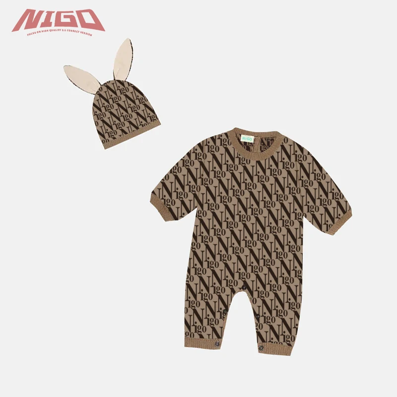 NIGO Baby Knitted Bodysuit For Boys And Girls Clothing #nigo38516