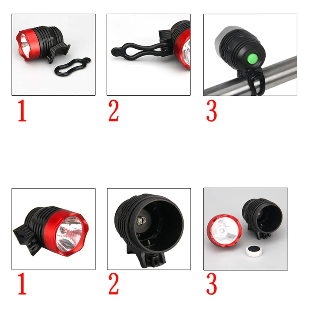 Велосипедный светодиодный 3 режима передний Фонарь налобный фонарь Налобный