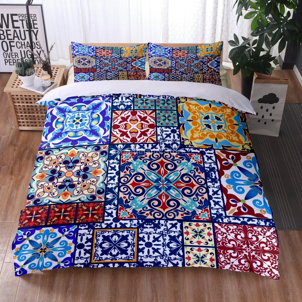 

Mandala Colorful 3D Print Comforter Bedding Set Bohemia Style Duvet Cover Sets Pillowcase Twin Full Queen King Size Home Textile