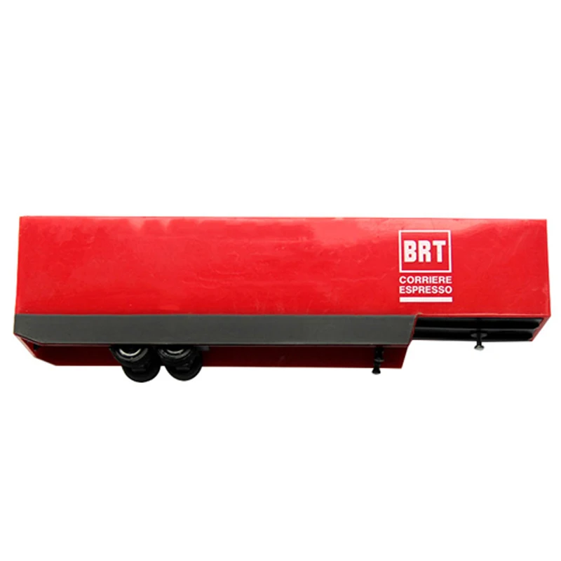 RED Building Train Cargo Container Toys Model 1:87 HO Scale Truck Trailer Car With Production Sand Table Mini Gift Transportation - Цвет: RED