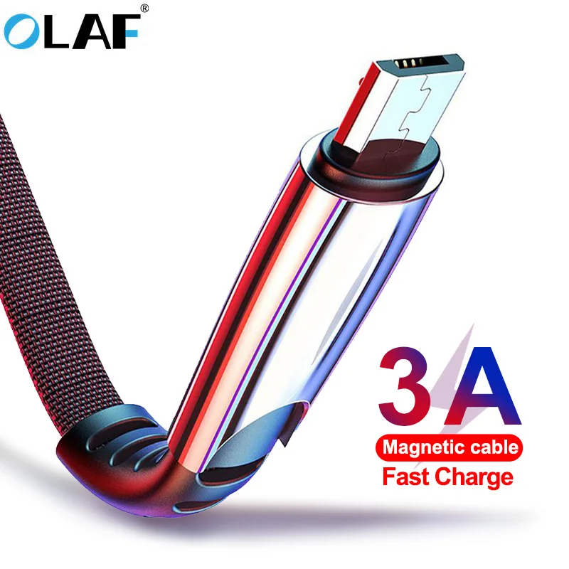 OLAF 3A Micro USB кабель 1 м 2 3 Быстрая зарядка Дата для Samsung Xiaomi LG планшета Android мобильный