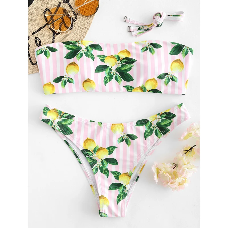 In-X Watermelon swimsuit female Sexy knot bikinis mujer Push up swimwear women bathers Summer beach wear bathing suit new