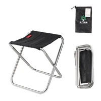 camping stool folding camp chair with storage bag for fishing foldable stool seat for fishing festival picnic bbq beach hy