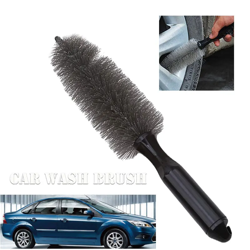 

Tyre Cleaning Brush Tyre Brush Durable Wheel Hub Brush Care Tool Motorcycle Gray ABS Multi Function