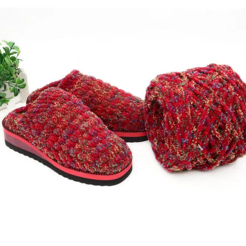 Шерстяная блестясветильник световая линия крючок ледяная синель Толстая шарф