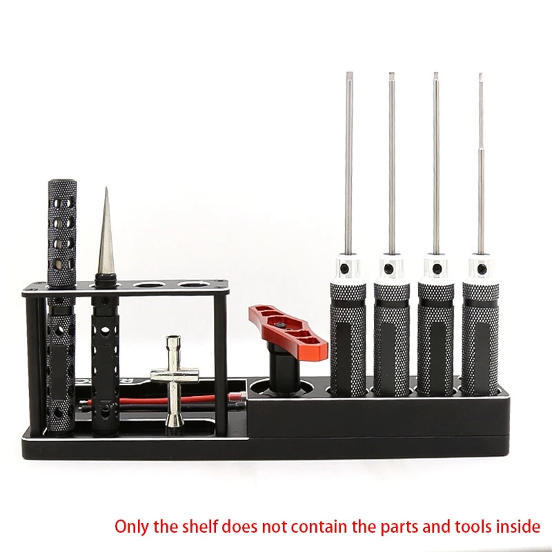 

Metal Tool Storage Rack Screwdriver Tools Bracket Holder Tool Socket Tray Socket Tool Tray for RC Car SCX10 Traxxas TRX4