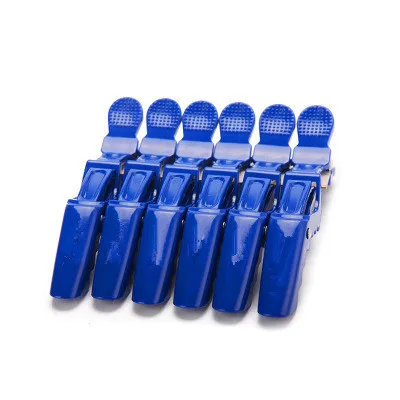 Blue 6 шт./лот, заколка для волос, заколка для волос, для женщин и девушек, Парикмахерская, зажим для волос, заколка, аксессуары, шпильки, 4 цвета, набор инструментов для укладки волос - Цвет: Blue