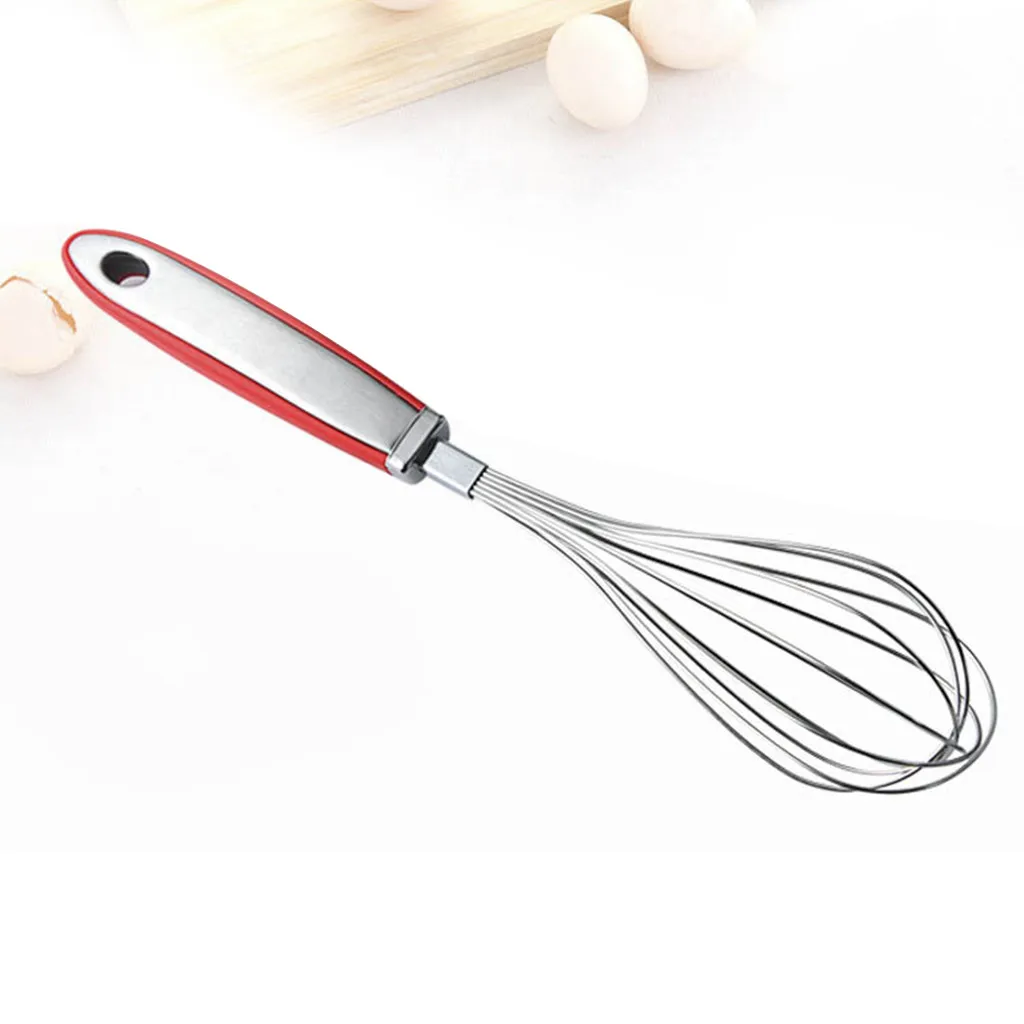 Ручная мешалка для взбивания яиц из нержавеющей стали 12 дюймов резиновая