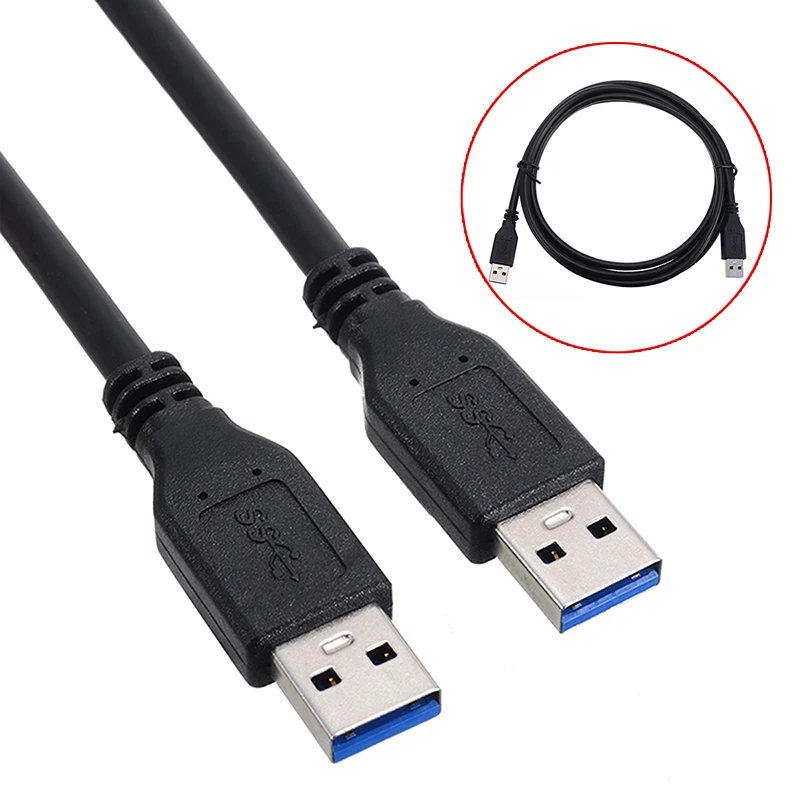 Новое поступление, 1 шт., 1 м/2 м/3 м, черный USB 3,0 тип, кабель-удлинитель для мужчин и женщин, шнур, высокая скорость, 5 Гбит/с, Mayitr