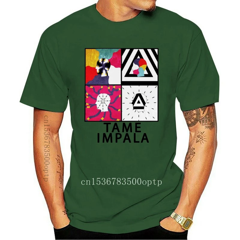 

New Tame Impala logo Printing T Shirts Male Short Sleeve O Neck Men T Shirt Group Clothes