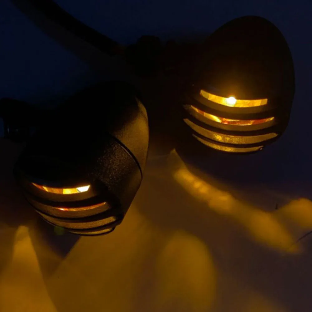 Желтая сигнальная лампа мотоциклетные винтажные фонари поворотных сигналов для