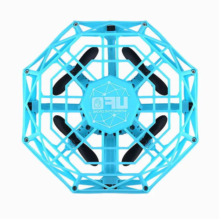 light blue НЛО Квадрокоптер, новинка, экзотическая детская игрушка, подарок для рук, индукция, креативный usb зарядка, подарки для детей, USB гаджеты - Цвет: light blue