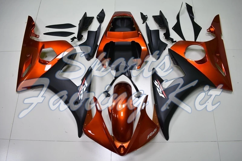 Обтекатели для YZFR6 2003 2005 оранжевые красные фотообтекатели YZF R6 2004|Полные