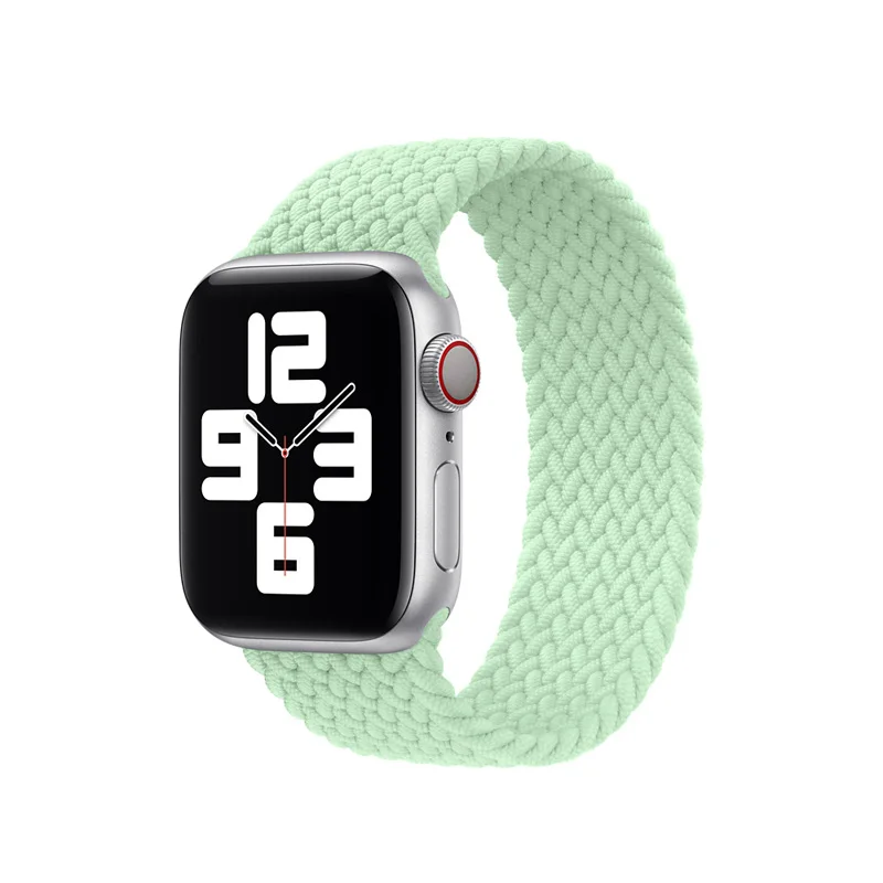 

Braided Solo Loop 1:1 For Apple watch band 44mm 40mm 38mm 42mm FABRIC Nylon Elastic belt bracelet iWatch series 3 4 5 se 6 strap