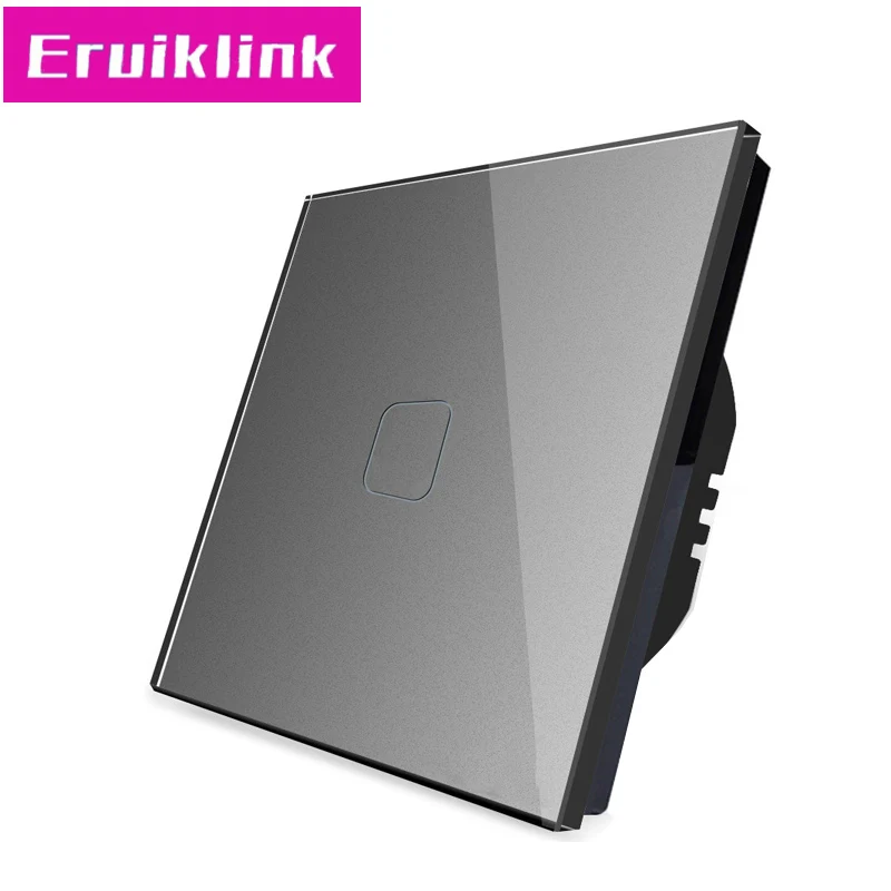 Стандарт ЕС/Великобритании настенный сенсорный выключатель Eruiklink 1 банда/2 банды/3