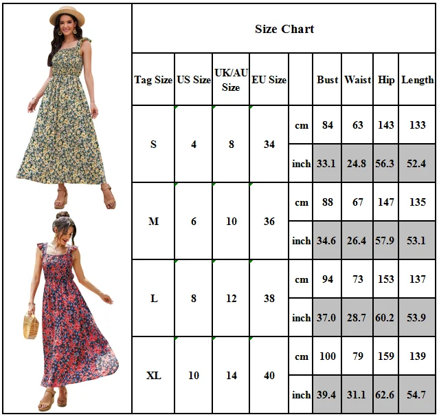 

Womens Floral High Waist Sleeveless Sundress Casual Loose Maxi Long Slip Dress
