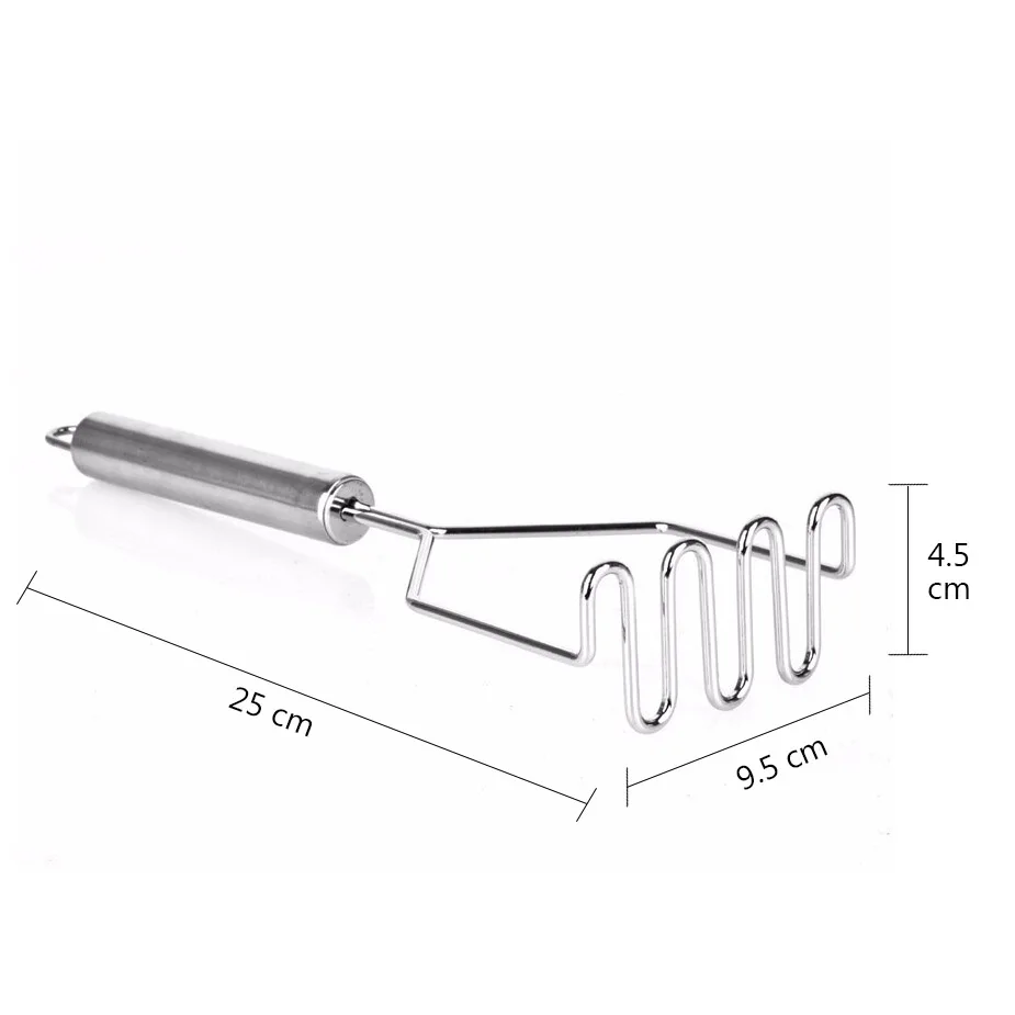 

Convenient Potato Mashers Stainless Steel Wave Potato Ricers Crushed Mashed Fruit Vegetable Tools Kitchen Accessories