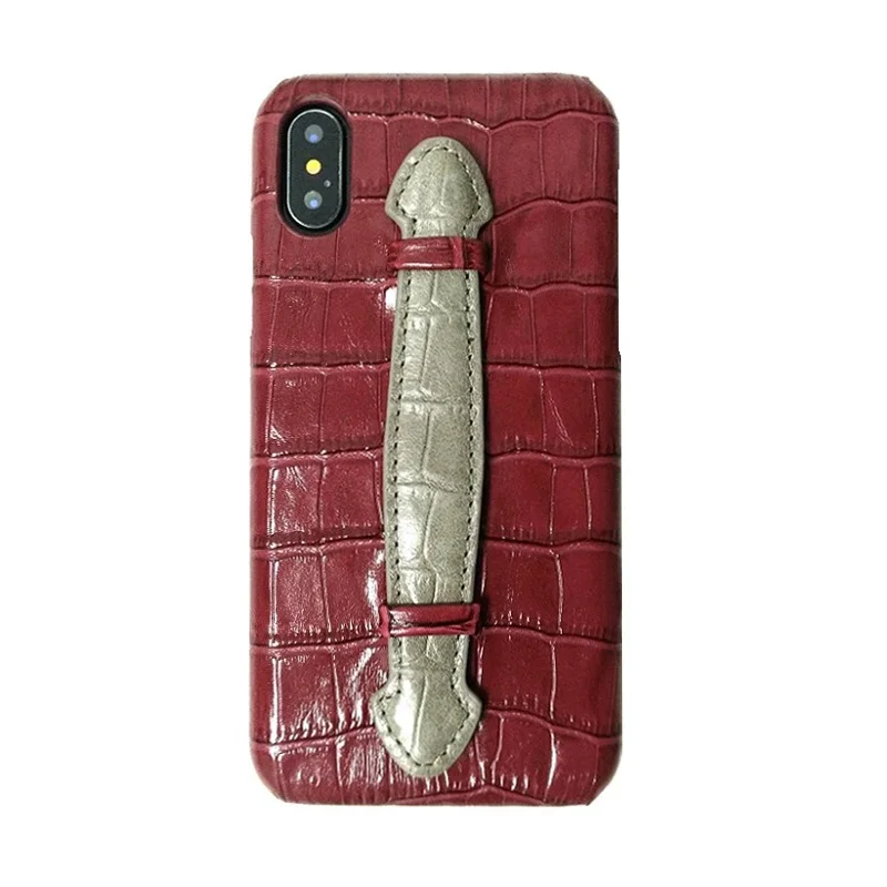 Чехол из натуральной кожи с ремешком на руку для iPhone X XS Max XR 7 8 Plus SE2|Бамперы| |