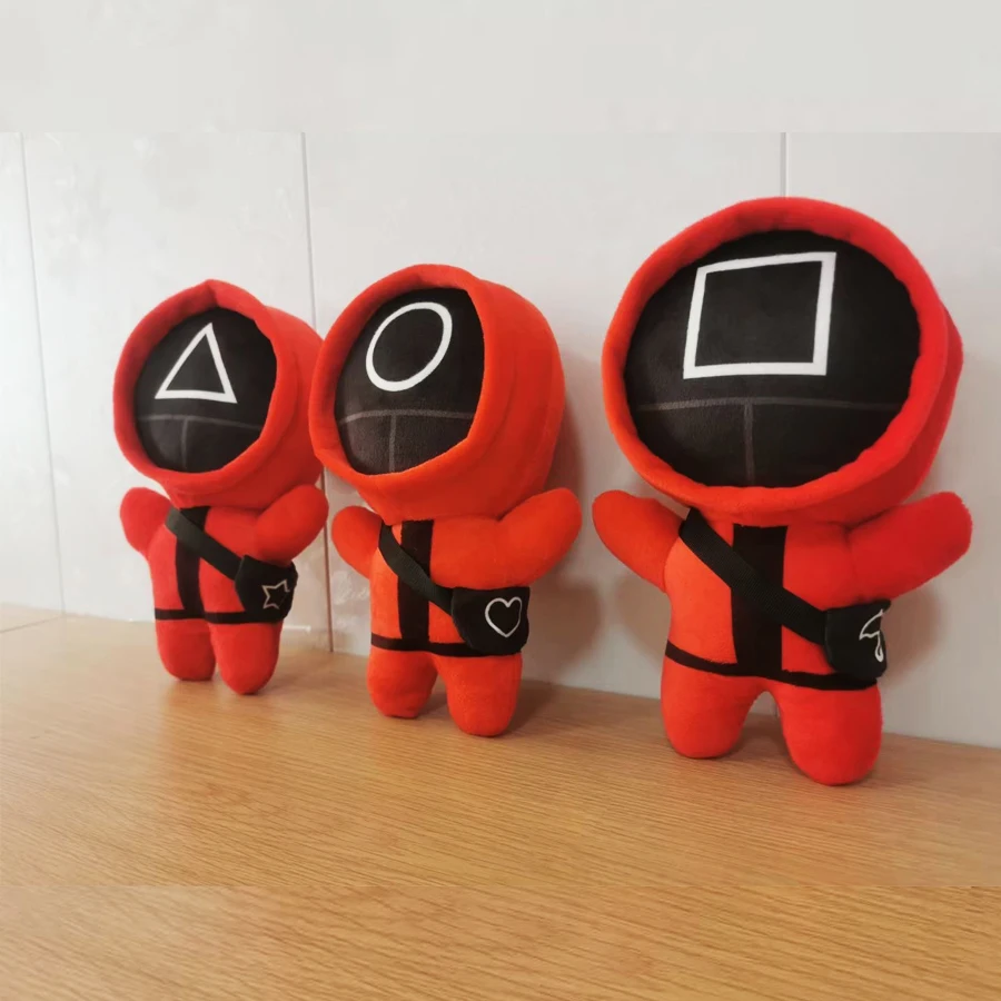 

Squid Game Plush Toy Doll Kawaii Plushies Korean Funny Cartoon Squid Game Character Toys Halloween Christmas Kids Gifts 20cm30cm