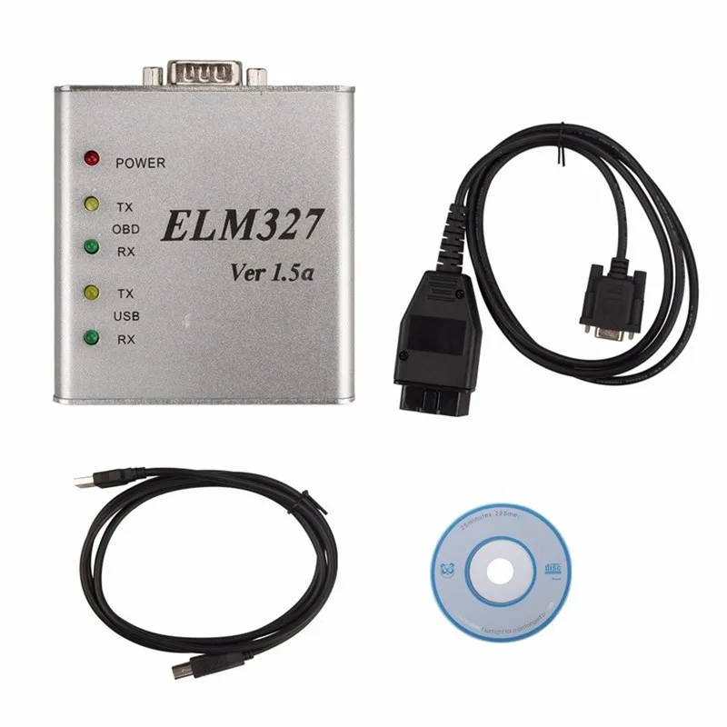 ELM327 USB металлический алюминиевый ELM 327 металлический чехол Elm 327 USB V1.5/V1.5a Поддержка всех OBD2 OBDII протоколов автомобильный диагностический сканер