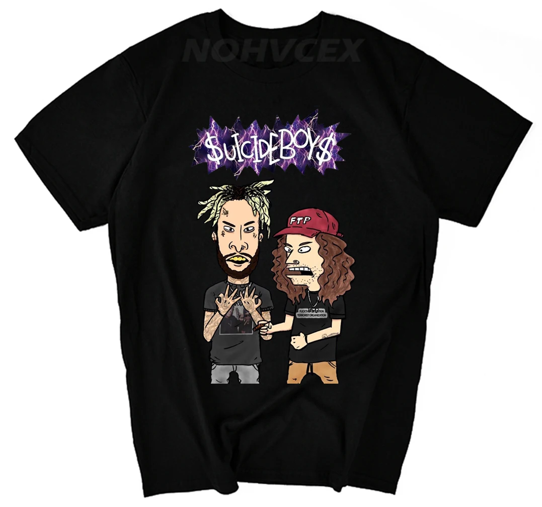 Uicideboy$ футболка с красным кружевом для маленьких мальчиков Для мужчин s футболка suicideboys в стиле «хип-хоп» Rap Для мужчин хлопковая Футболка классический крутая футболка