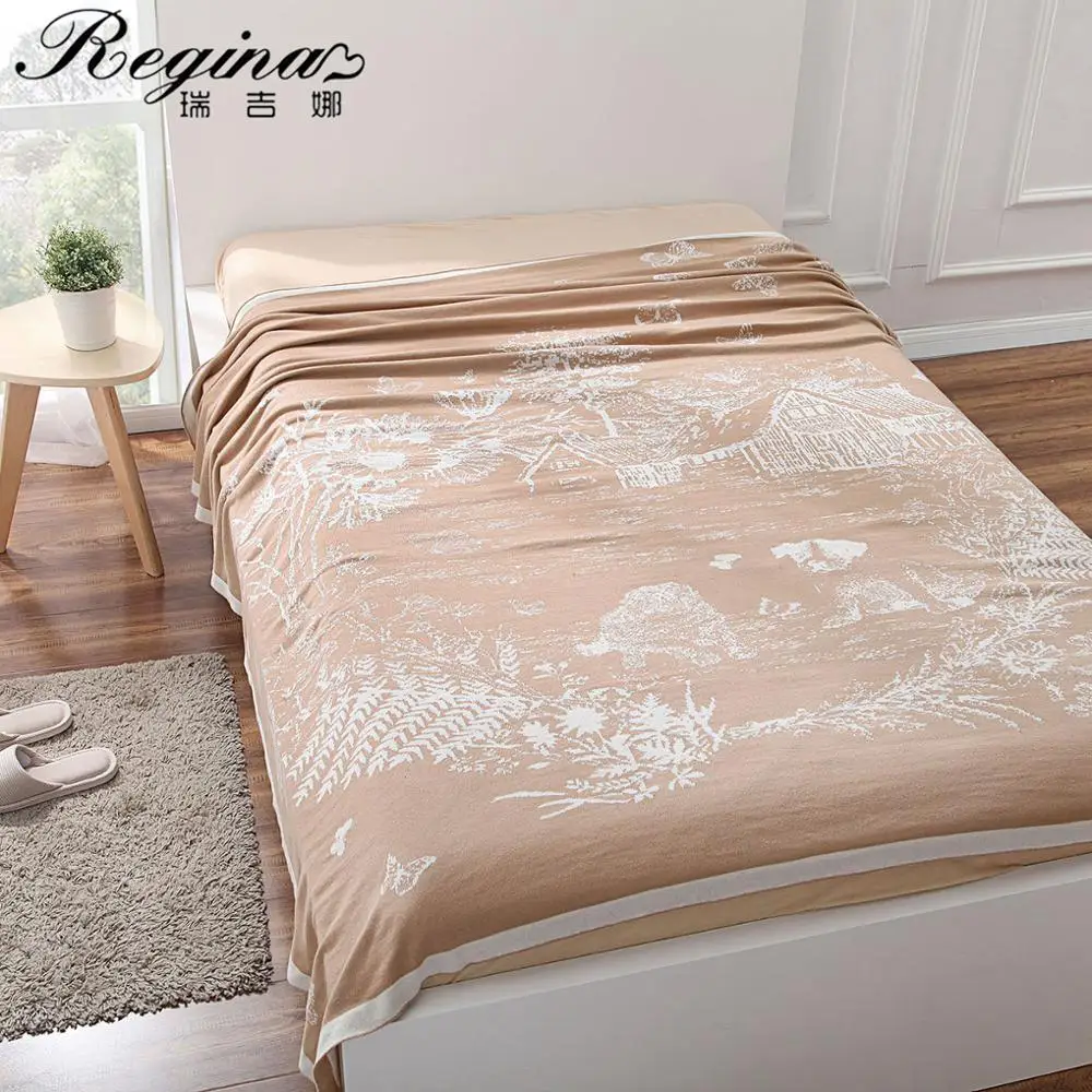 Регина китайский пейзаж живопись покрывало класса люкс ручной вышивкой пастырской Pattern Хлопок Диван Крышка