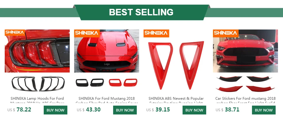Колпаки для лампы SHINEKA для Ford Mustang,, АБС-пластик, автомобильные задние фары, декоративные задние фары, аксессуары для Ford Mustang
