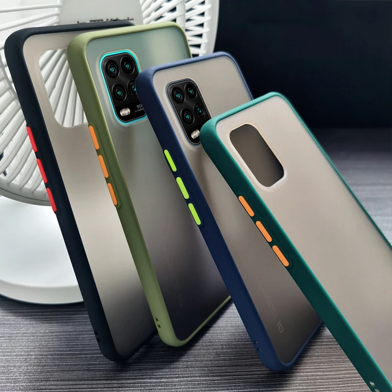 Чехол для Xiaomi Mi 10 lite Youth 5G Note Lite противоударный Жесткий ПК Задняя Крышка