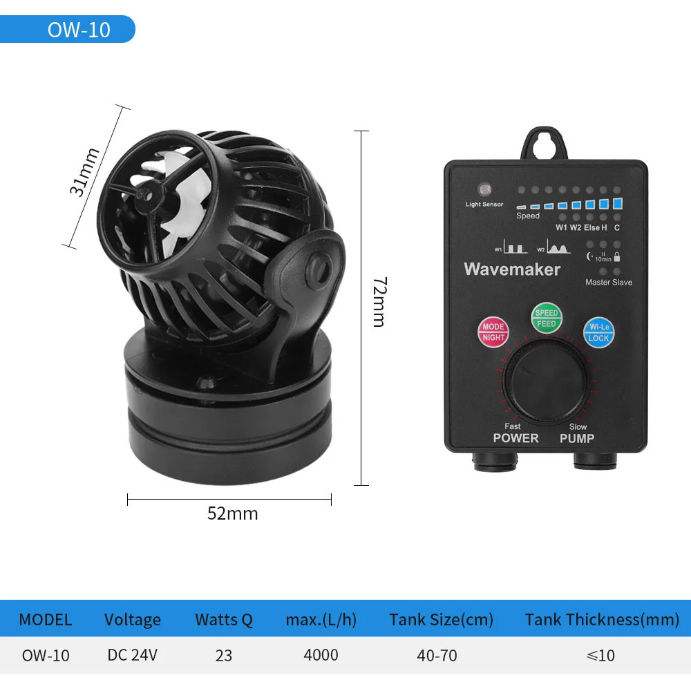 Jebao WIFI Water Wave Maker Pump Wavemaker Ow / Sow Series Silent Circulating Surf Fish Tank Plant Marine | Дом и сад