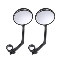 1 pair bicycle left right rear view mirror wide range back sight reflector angle adjustable bike cycling mirrors